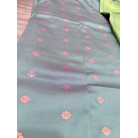 Royal Purpel & Light Green soft Silk Saree with Gold Floral Zari Weaving