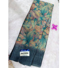Venus Anushka Floral Printed Soft Silk Saree with Blouse Piece – Teal Green & Pastel Multicolor 