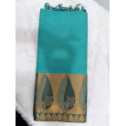 Sea Green Fern Jacquard Brass Silk Saree