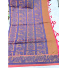 Pink Fern Jacquard Brass Silk Saree