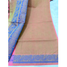 Pink Fern Jacquard Brass Silk Saree
