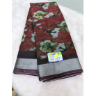 BLACK LINEN SAREE 1243