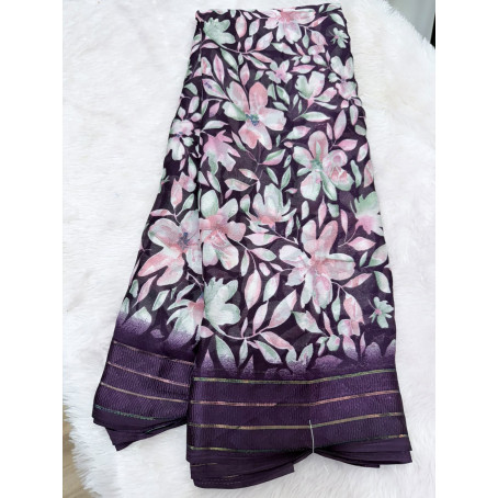 GEORGETTE WITH FANCY BORDER 1251