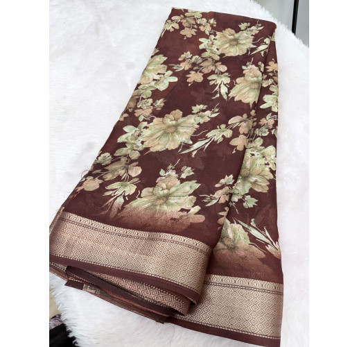 GEORGETTE WITH FANCY BORDER 1265