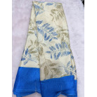  Floral Printed Soft Silk Saree with Cream / Off-White & Blouse Piece