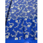 Lime Green & Royal Blue Brass Silk Saree