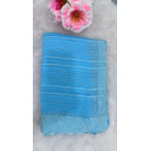 BLUE PRIEMIUM STONE WORK SAREE & ELEGANT FLORAL STONE BORDER DESIGN 