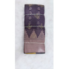 Premium Jacquard Silk Saree with Gold Zari Weaving – Deep Purple Traditional Party Wear Saree