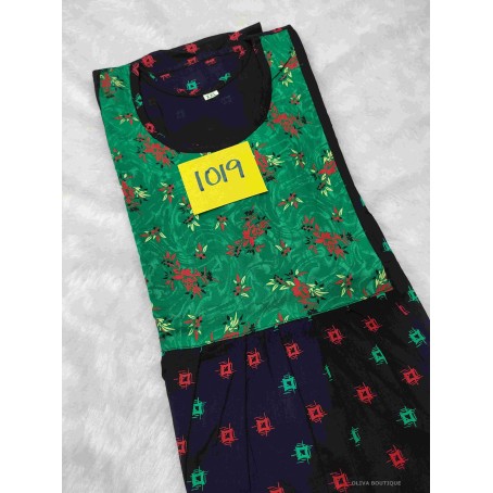 Premium pure cotton XXL top Model nighty oliva boutique 1019