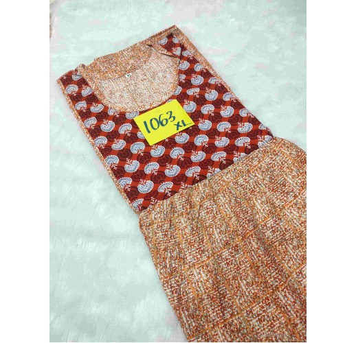 Premium pure cotton XL top Model nighty oliva boutique 1063