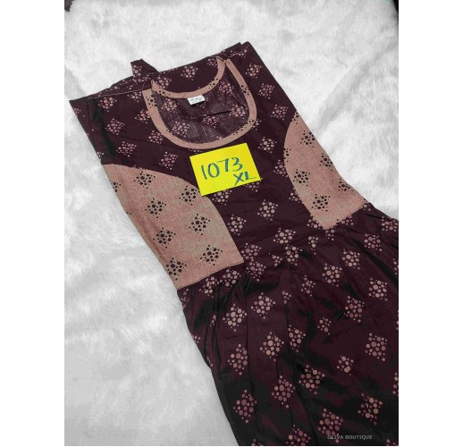 Premium pure cotton XL top Model nighty oliva boutique 1073