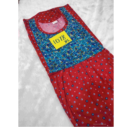 Premium pure cotton XL top Model nighty oliva boutique 1078