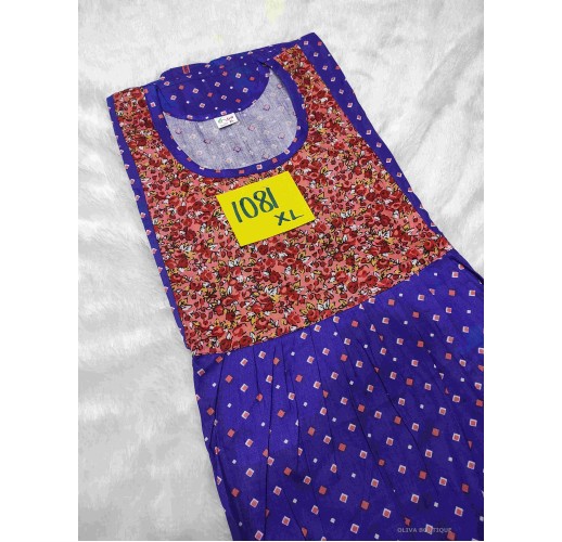 Premium pure cotton XL top Model nighty oliva boutique 1081