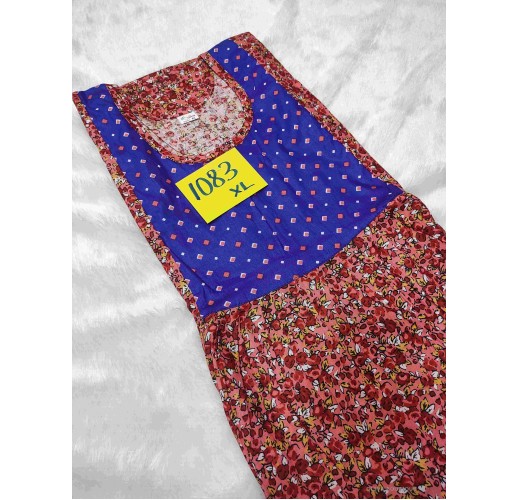 Premium pure cotton XL top Model nighty oliva boutique 1083