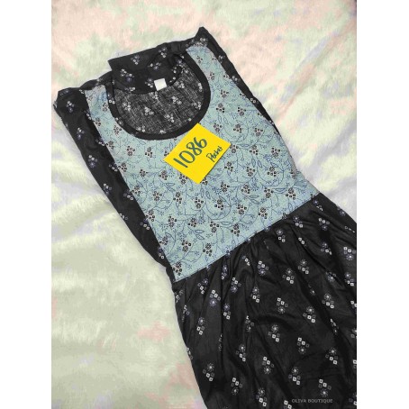 Premium pure cotton XXL top Model with pocket nighty oliva boutique 1086