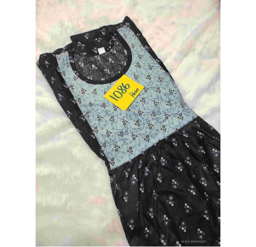 Premium pure cotton XXL top Model with pocket nighty oliva boutique 1086