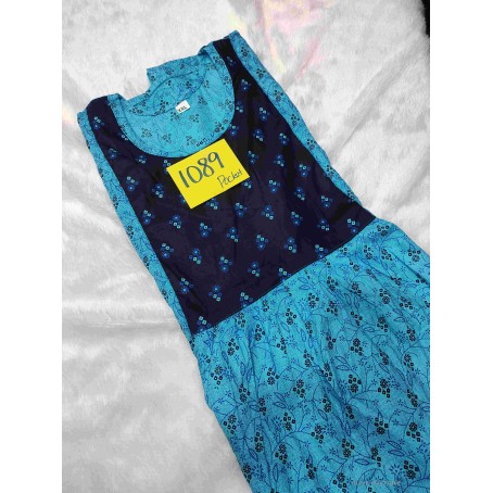 Premium pure cotton XXL top Model with pocket nighty oliva boutique 1089