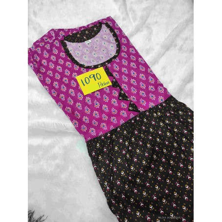 Premium pure cotton XXL top Model with pocket nighty oliva boutique 1090