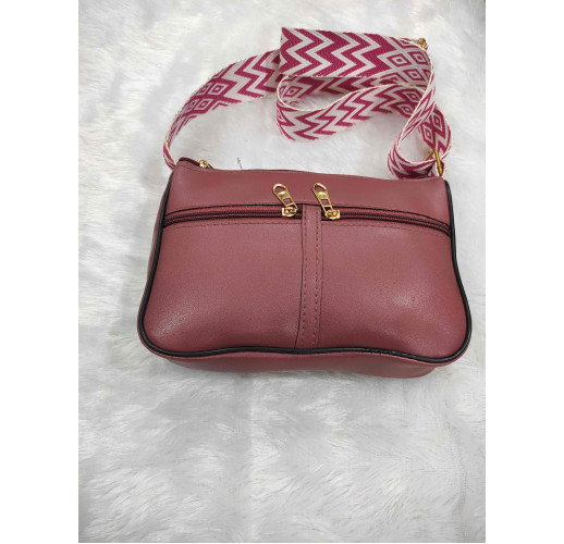 Elegant Women’s Compact Crossbody Bag with Dual Zip