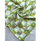 Pastel Green Floral Checkered Soft Cotton Saree Lightweight Casual & Daily Wear Saree
